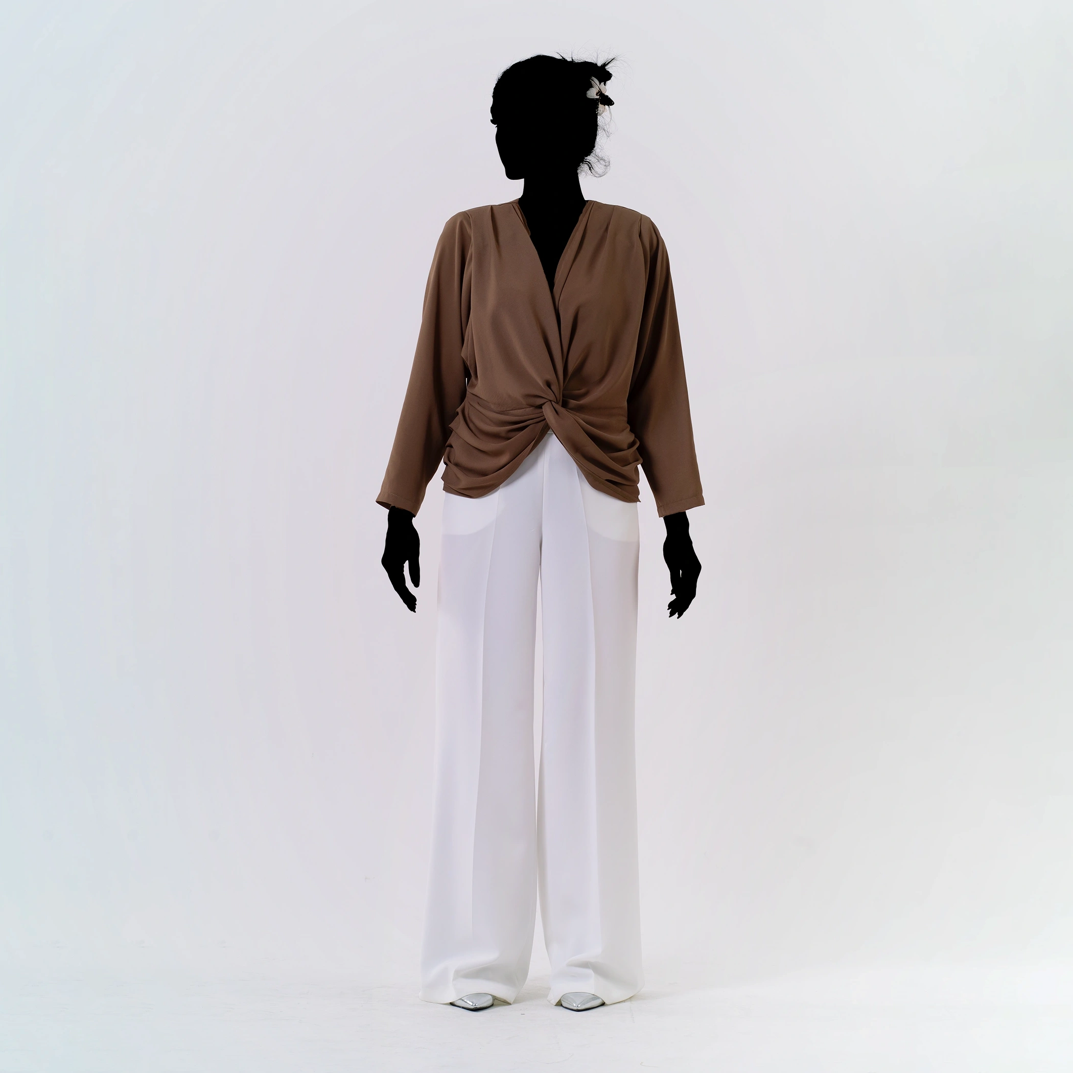 بلوز زنانه حریر کد 1103 - Image 2